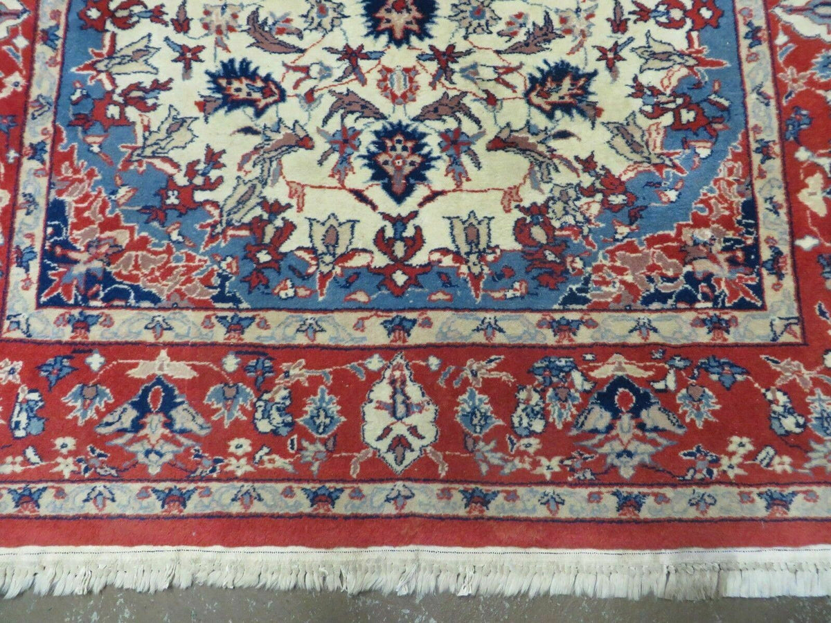 Persian Isfahan Rug 3x5 Azerbaijan 3' x 5' in Ivory//Cream, Red, Blue - 2605J047