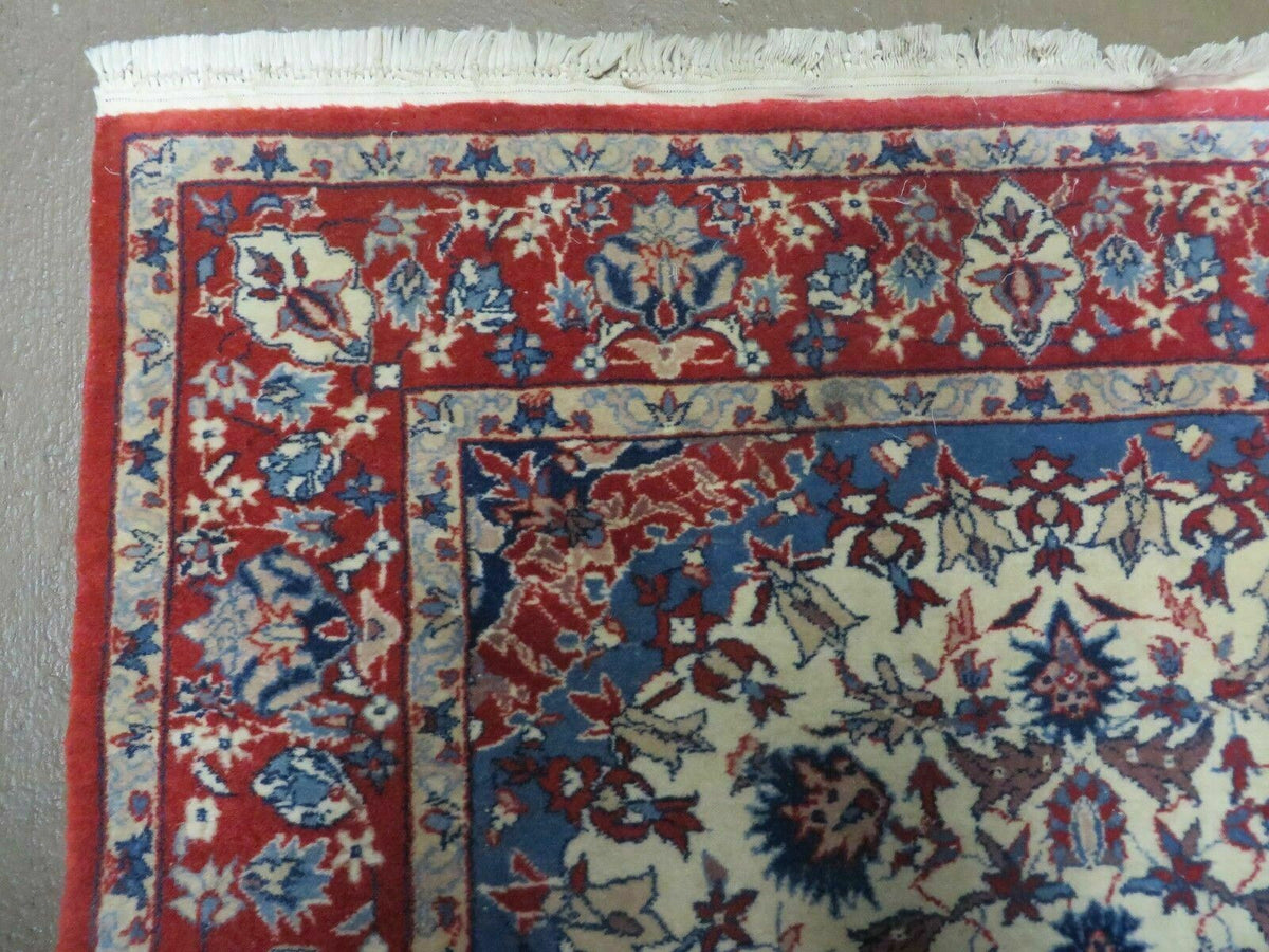 Persian Isfahan Rug 3x5 Azerbaijan 3' x 5' in Ivory//Cream, Red, Blue - 2605J047