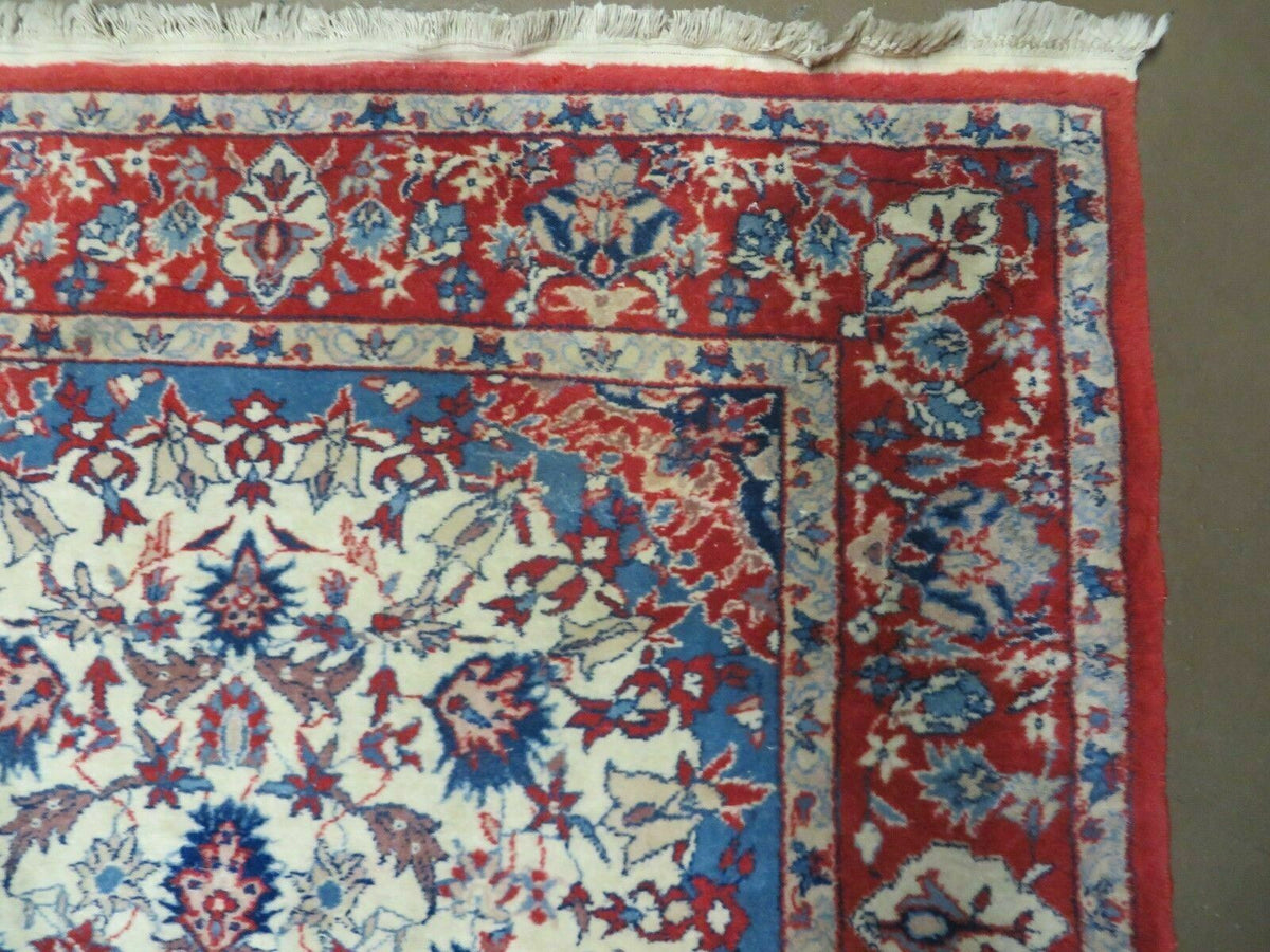 Persian Isfahan Rug 3x5 Azerbaijan 3' x 5' in Ivory//Cream, Red, Blue - 2605J047