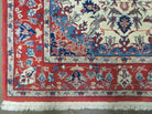 Persian Isfahan Rug 3x5 Azerbaijan 3' x 5' in Ivory//Cream, Red, Blue - 2605J047