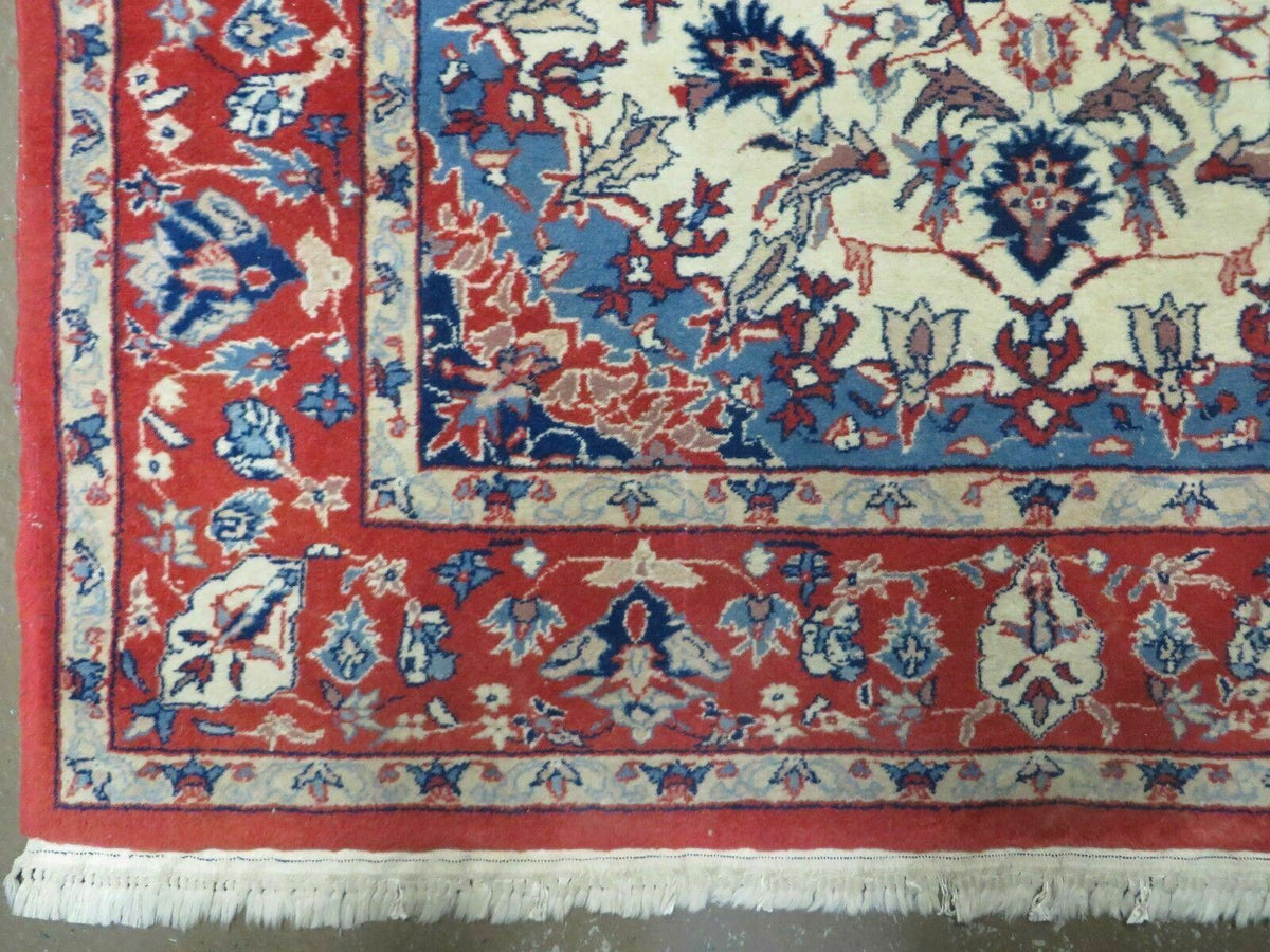 Persian Isfahan Rug 3x5 Azerbaijan 3' x 5' in Ivory//Cream, Red, Blue - 2605J047