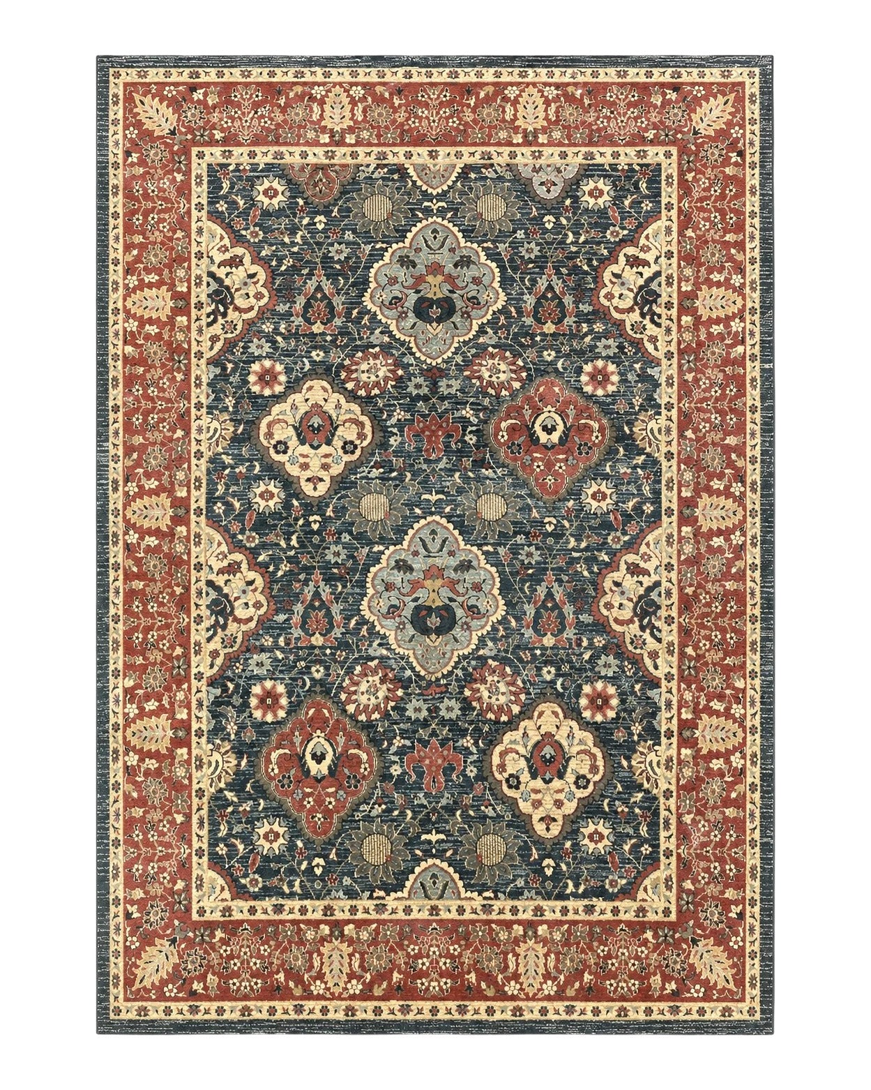 Safavieh Rug 8x11, Mahal Persian Carpet, Navy Red Turkey 7.7x11 - 2308L011