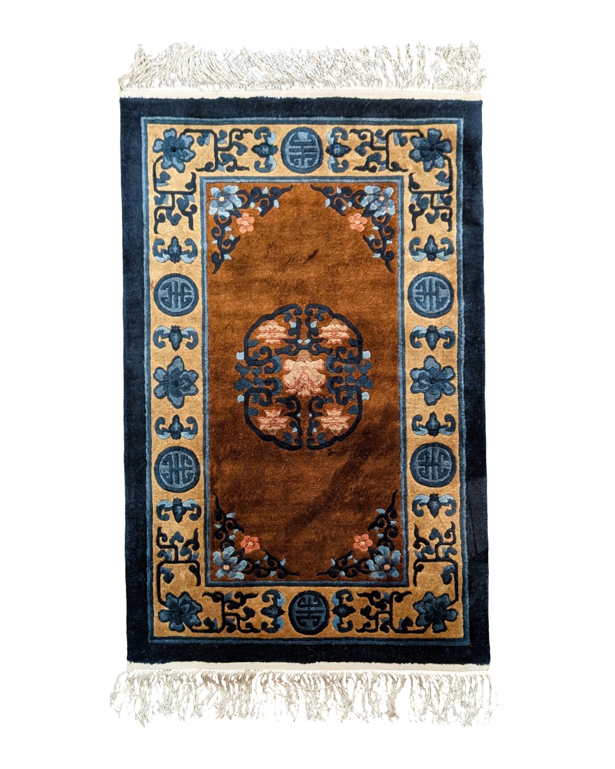 Silk Chinese Rug 2x3, Small, Butterflies China 2x3 - 2503L046