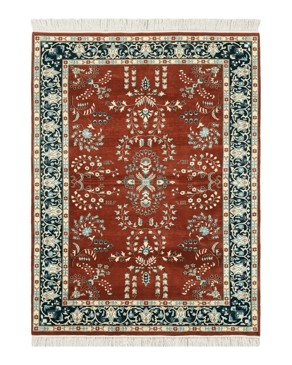 Sino Persian Rug 4x6, Floral, Fine, Red China 4' 1" x 5' 10" - 2605J045