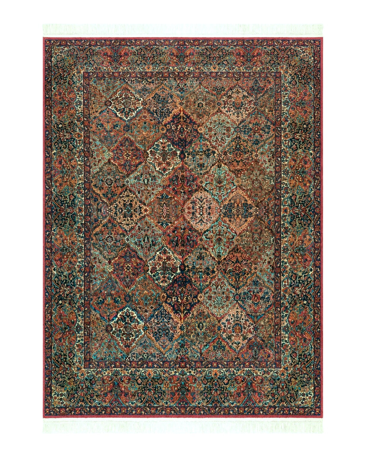 Karastan Rug 8.8 x 12 Multicolor Panel Kirman #717 – Jewel Rugs