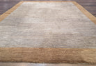 Tibetan Modern Rug 10x12, Minimalist, Open Field, Odegard, Wool, Contemporary, Gray Tibet 10' x 12' 3" in Silver-Gray and Gold - 2603L085