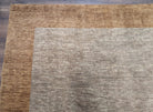 Tibetan Modern Rug 10x12, Minimalist, Open Field, Odegard, Wool, Contemporary, Gray Tibet 10' x 12' 3" in Silver-Gray and Gold - 2603L085