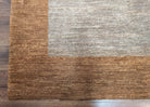 Tibetan Modern Rug 10x12, Minimalist, Open Field, Odegard, Wool, Contemporary, Gray Tibet 10' x 12' 3" in Silver-Gray and Gold - 2603L085