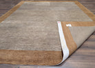 Tibetan Modern Rug 10x12, Minimalist, Open Field, Odegard, Wool, Contemporary, Gray Tibet 10' x 12' 3" in Silver-Gray and Gold - 2603L085