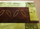Tibetan Rug 6x9, Modern Abstract Tibet 6' 1" x 8' 11" in Cream and Burgundy, Green - 2605J003