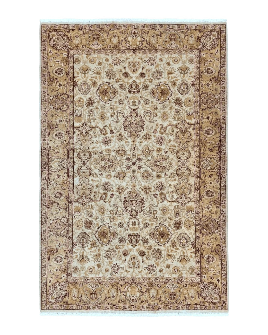 Turkish Oushak Rug 6x9, Vintage, Beige Turkey 6x9.3 - 2401L090