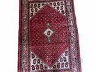 4 X 6.5 Antique Handmade Wool Rug Paisley Boteh Design Tribal Rug Red Ivory - Jewel Rugs