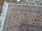 9' X 12' Vintage Fine Handmade India Jaipur Wool Rug Hand knotted Carpet Nice - Jewel Rugs