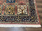 Beautiful Persian Rug 7x10, Semi Antique Persian Tabriz Carpet, Kheshti Panel Design, Tree of Life, Vases, Wool Hand Knotted Authentic Oriental Rug - Jewel Rugs