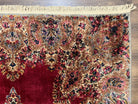 Karastan Red Medallion Kirman #762, Wool Karastan Carpet 5.9 x 9, Vintage 6x9 Area Rug, Original Collection 700 Series Discontinued, Nice - Jewel Rugs