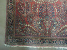 3' X 5' Antique 1920s Handmade India Floral Oriental Wool Rug Carpet Beauty Red - Jewel Rugs