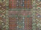 4' X 5' Antique Handmade Fine Tekkeh Turkoman Engsi Hatchli 4 Seasons Wool Rug - Jewel Rugs