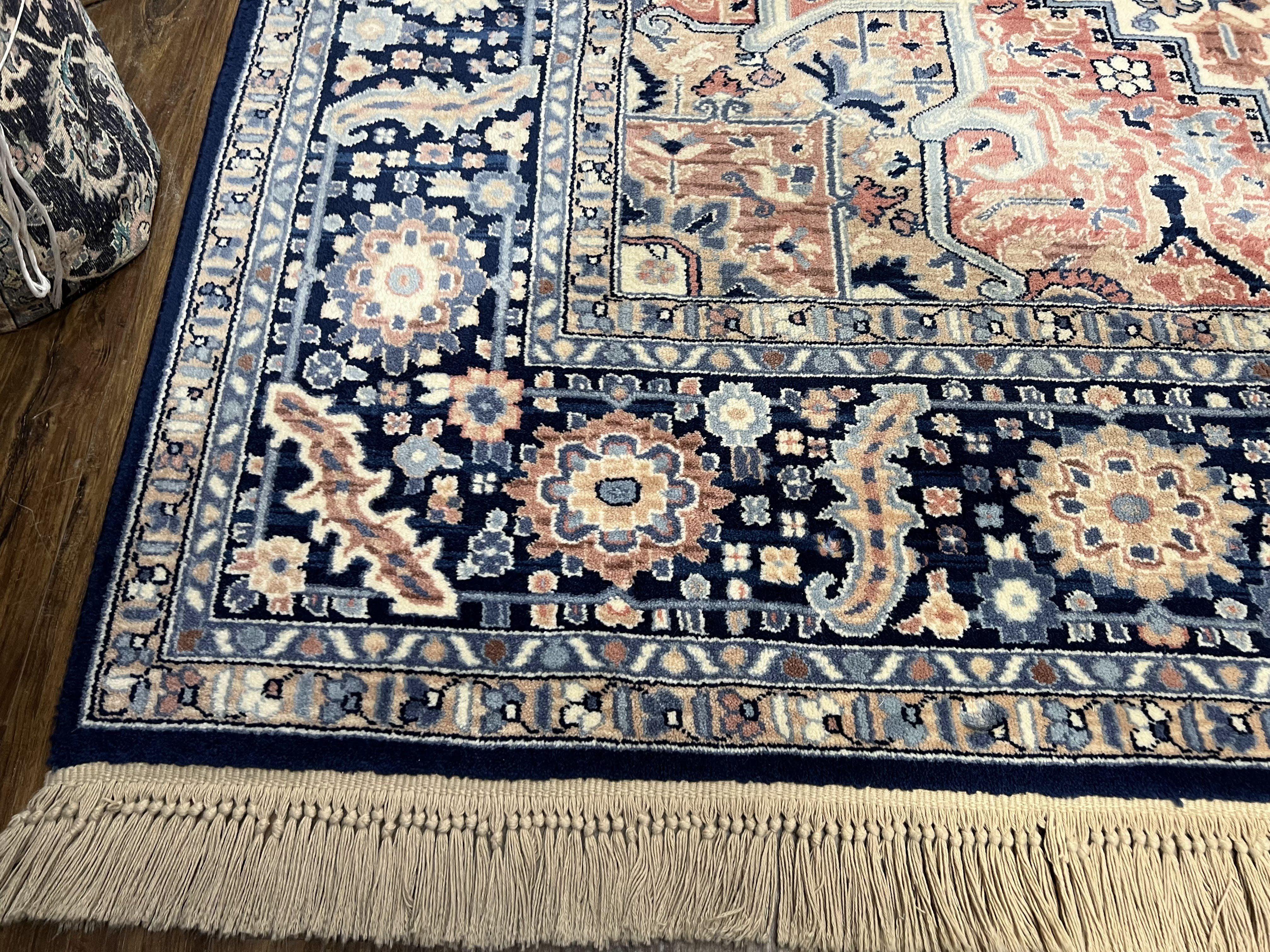 Karastan Rug 8.8 x 12 Blue Heriz #748, Wool Karastan Carpet, Discontinued Karastan Area Rug, Vintage Karastan Original Collection 700 Series - Jewel Rugs