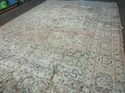 9' X 12' Antique Hand Knotted Made Indian Shiny Wool Rug Floral - Jewel Rugs