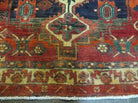 5' X 6' Antique Handmade Turkish Oriental Eagle Design Wool Veg Dyes Red Bold Rug Bohemian Boho Tribal Home Décor - Jewel Rugs