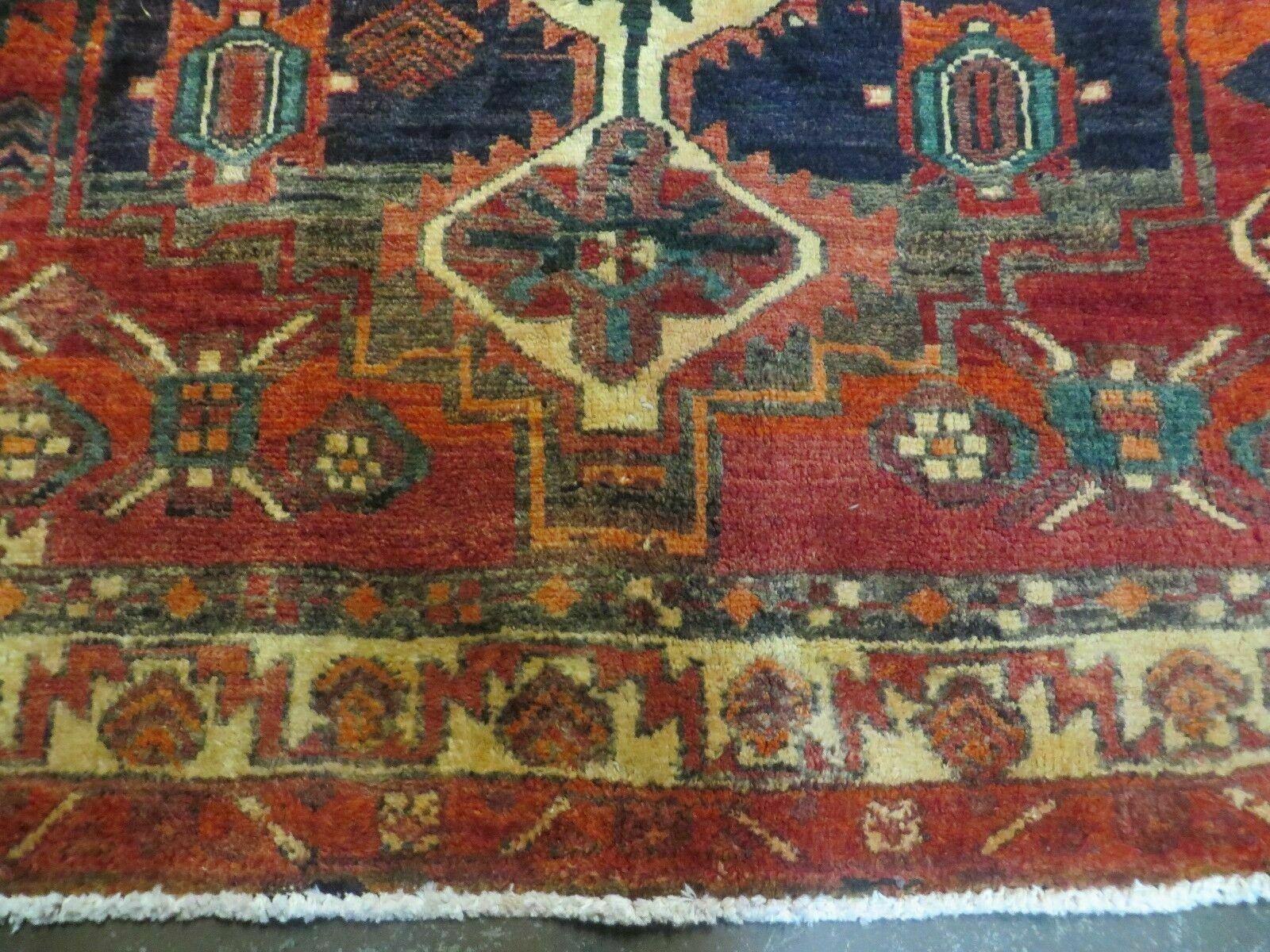 5' X 6' Antique Handmade Turkish Oriental Eagle Design Wool Veg Dyes Red Bold Rug Bohemian Boho Tribal Home Décor - Jewel Rugs