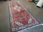 3'4" X 9'5" Vintage Handmade India Floral Oriental Wool Runner Rug # 116 Nice - Jewel Rugs