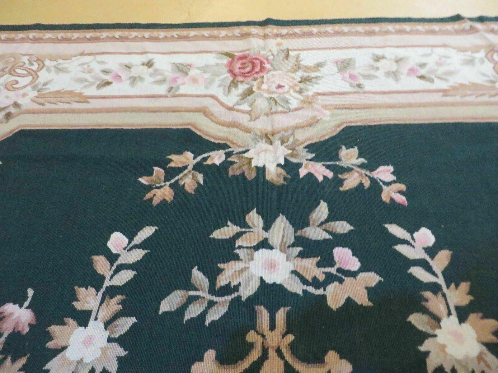 10' X 14' Handmade French Aubusson Savonnerie Design Needlepoint Rug Nice - Jewel Rugs