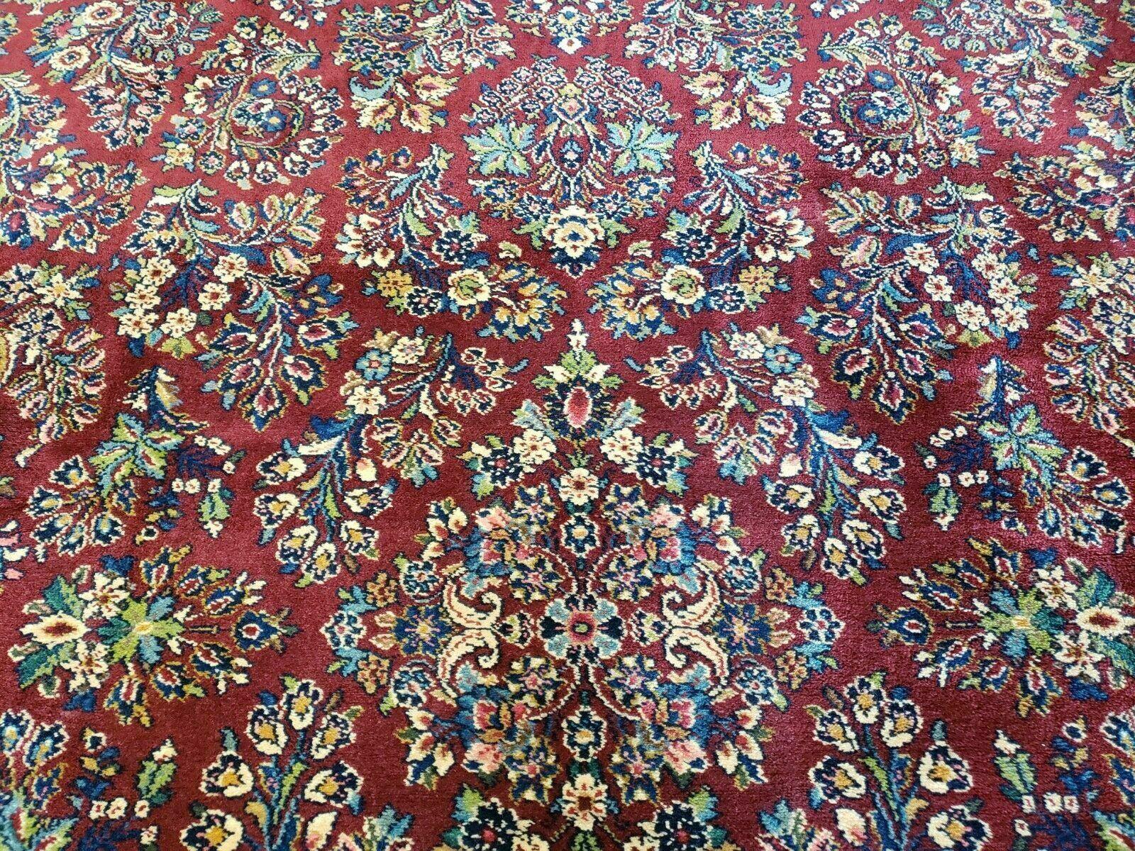 10' X 14' Karastan #700 Red Sarouk # 785 Wool RUG American Made Beauty - Jewel Rugs