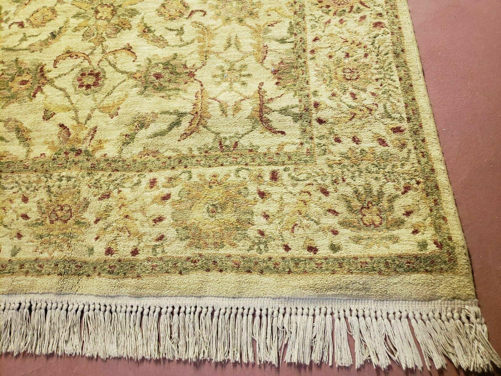 Belgium Power Loomed Rug 5x7, Vintage Oriental Wool Carpet, Beige - Jewel Rugs