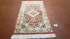 3x5 Red Chinese Plush Rug, Hand Knotted Soft Wool Carpet, Medallion Rug, Fine Vintage Rug, 120 Line, Small Area Rug - Jewel Rugs