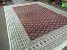 9' X 12' Vintage Handmade Fine Bokhara Turkoman Yamud Pakistan Wool Rug Nice - Jewel Rugs