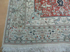 6' X 9' Vintage Handmade India Oriental Floral Wool Rug Hunting Bird Deer Nice - Jewel Rugs