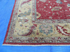 12' X 18' Vintage Handmade Egyptian Wool Red Area Rug Large Palace Size Carpet - Jewel Rugs