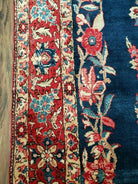 4' X 7' Vintage Handmade Turkish Wool Rug Flowers Birds Tree Of Life Blue Red - Jewel Rugs