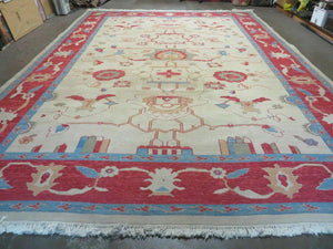 10' X 14' Vintage Turkish Handmade Flat Weave Wool Rug #836 - Jewel Rugs