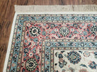 8' 8" X 12' Karastan Ivory Rose Kashann # 768 Wool Rug American Made Nice - Jewel Rugs