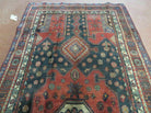 4' X 9' Antique Handmade Turkish Tribal Oriental Geometric Wool Rug # 605 - Jewel Rugs