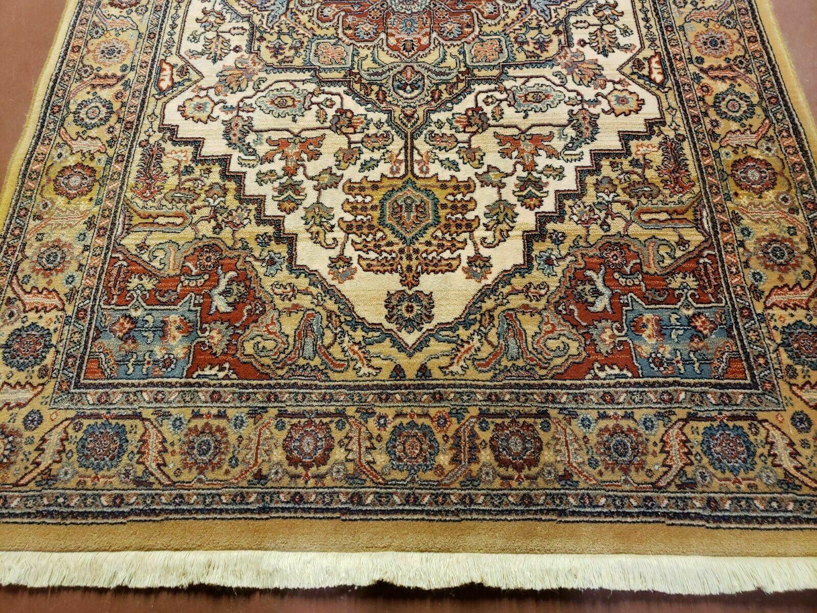 3' 11" X 6' Beshir Wool Power Loomed Rug Herizz Moth Proof Beauty - Jewel Rugs