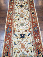 Extra Long Runner Rug, 26 ft Long Runner, Skinny Runner 2.7 x 26, Rug for Hallway, Turkish Oriental Runner, Red Beige Wool Handmade Vintage - Jewel Rugs