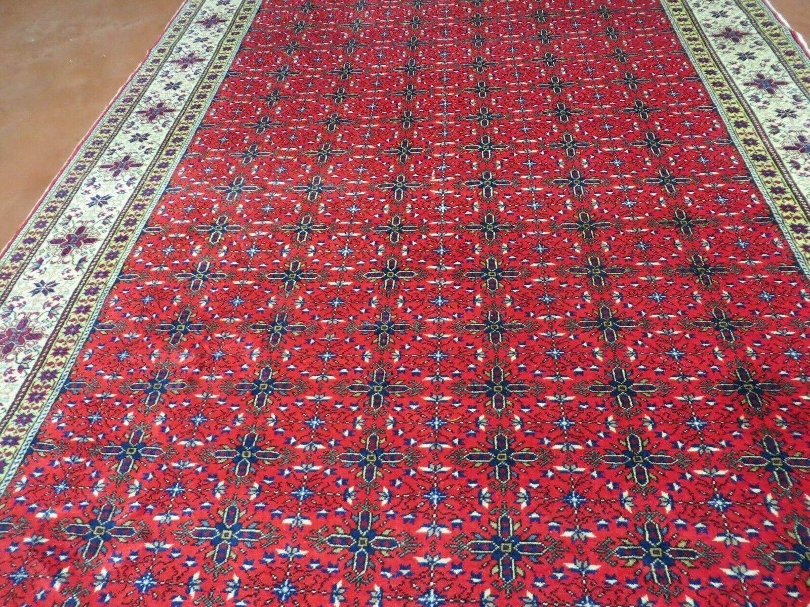 6' X 10' Vintage Handmade Turkish Sevas Kayseri Wool Rug Carpet Nice - Jewel Rugs