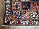 Antique Persian Bakhtiari Rug circa 1920s, Kheshti Panel Design, Wool, Hand-Knotted, 5'3" x 10' - Jewel Rugs