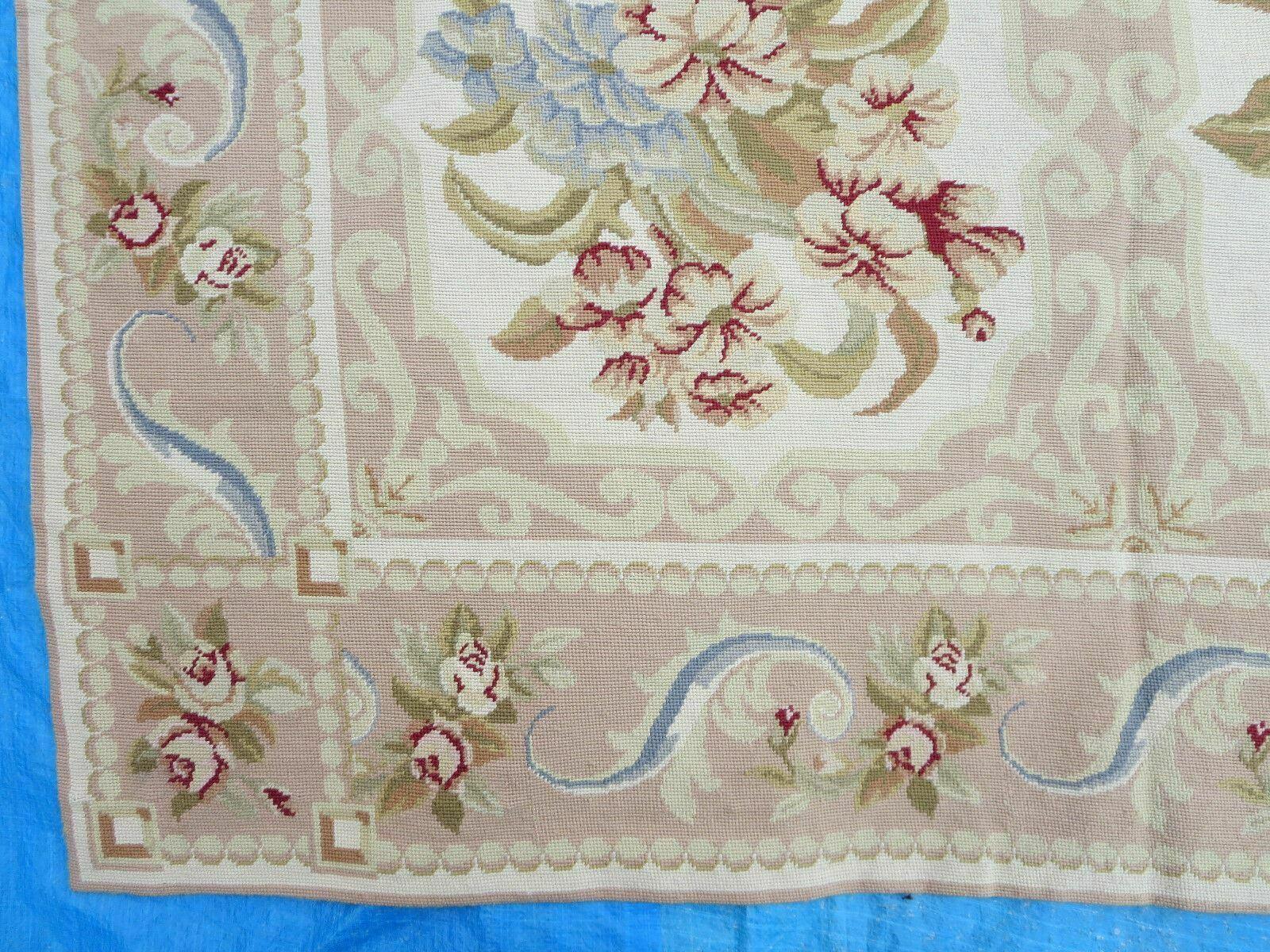 9' X 12' Handmade French Aubusson Savonnerie Design Needlepoint Rug - Jewel Rugs