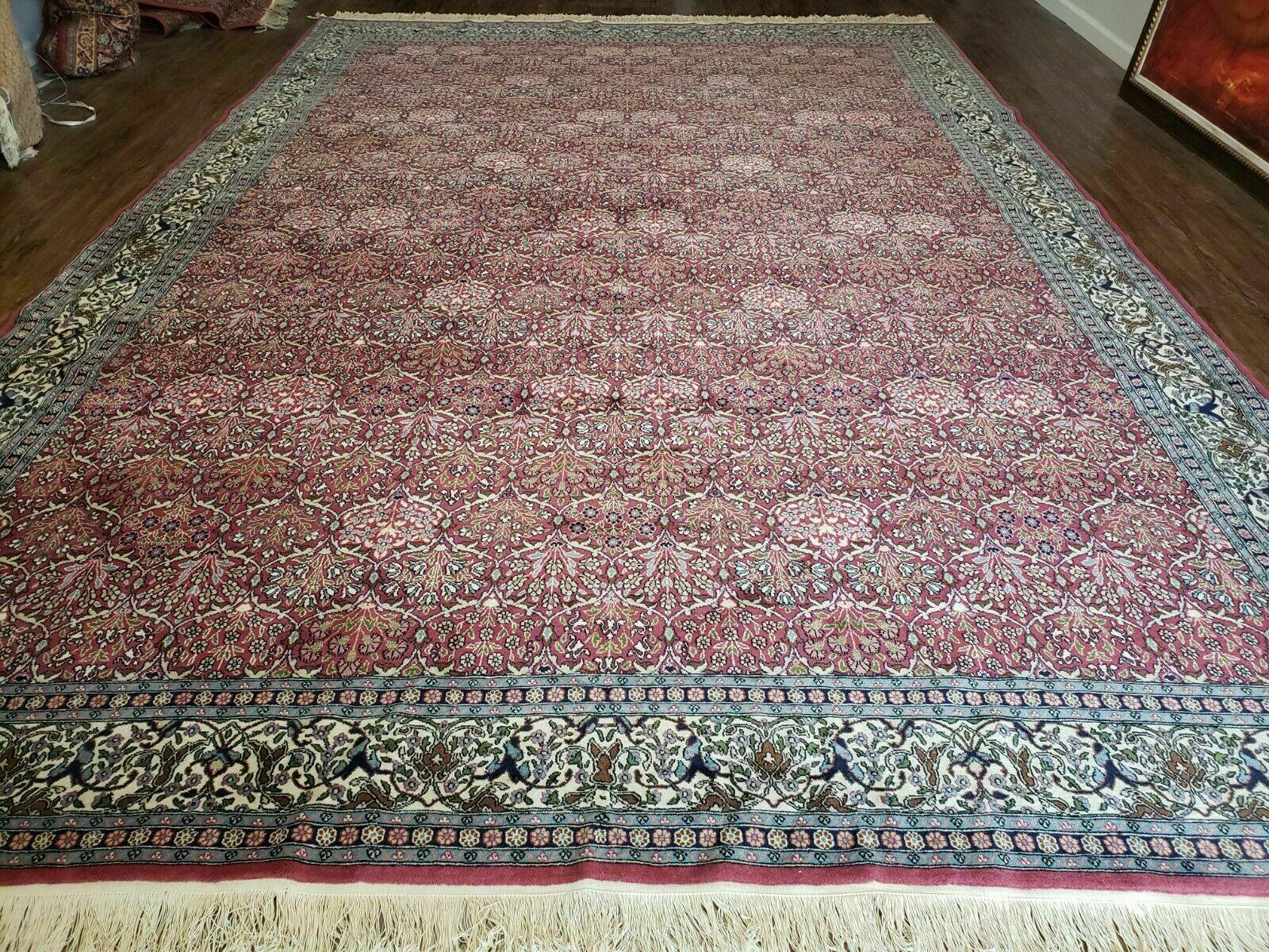 10' X 15' One-of-a-Kind Pakistan Hand-Knotted Wool Rug Red - Jewel Rugs