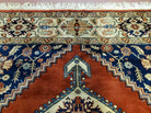 9' X 12' Vintage Fine Handmade India Oriental Wool Rug Hand Knotted Nice Red - Jewel Rugs