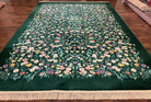 Karastan Garden of Eden Rug 8.8 x 12 Karastan Rug, Wool Karastan Carpet, Vintage Karastan, Green, Multicolor Flowers Allover, Area Rug, Nice - Jewel Rugs