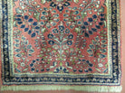 2' X 4' Antique Handmade Fine India Floral Oriental Wool Rug Vegetable Dye Nice - Jewel Rugs