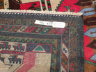 4x6 Handmade Balouch War Afghan Tribal Rug Organic Dyes Tanks Soviet Aggregation - Jewel Rugs