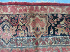 9' X 12' Antique Fine Handmade India Floral Oriental Wool Rug Carpet Red Nice - Jewel Rugs