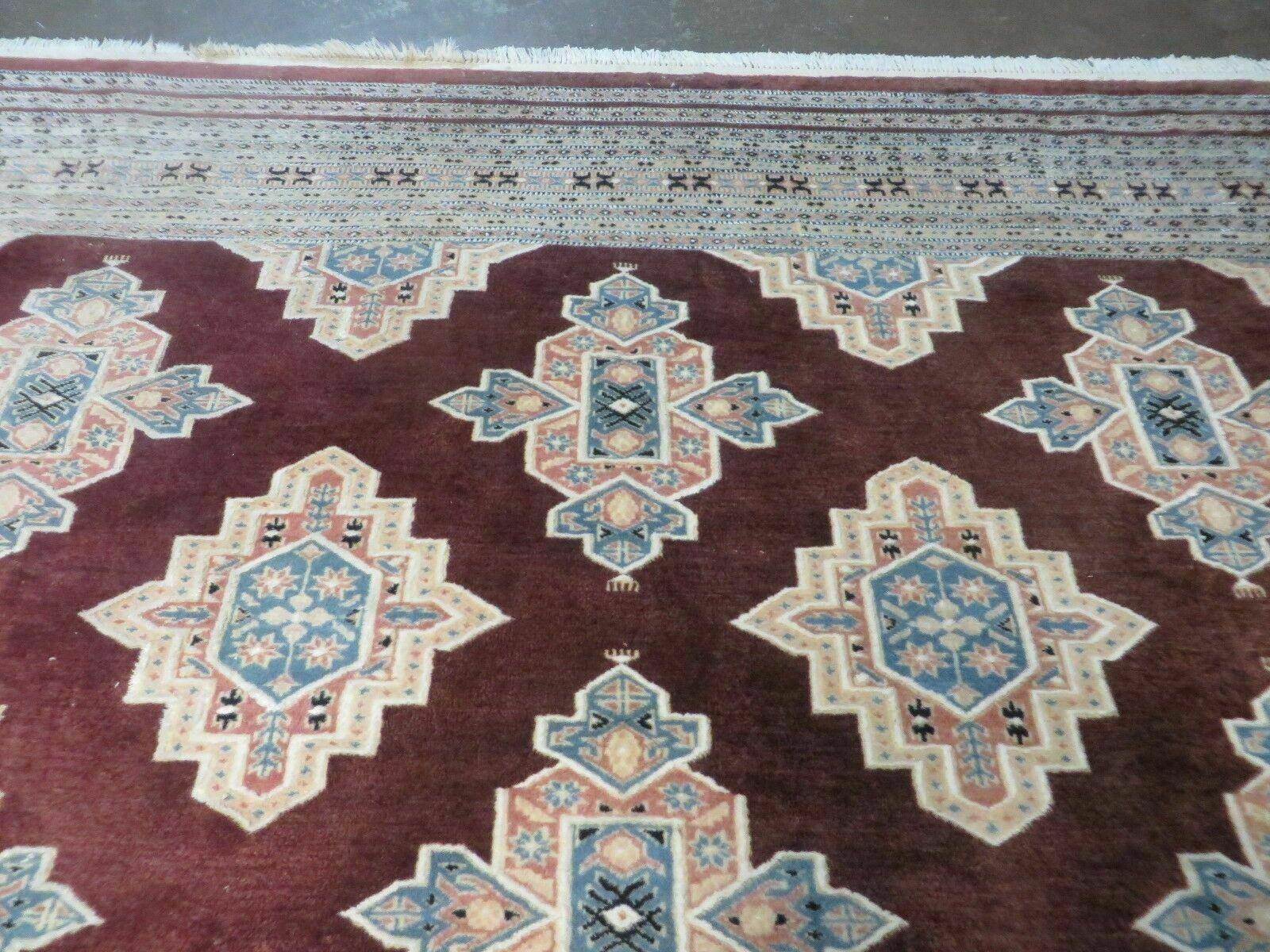 8' X 10' Vintage Handmade Bokhara Turkoman Pakistan Wool Rug Carpet Nice - Jewel Rugs