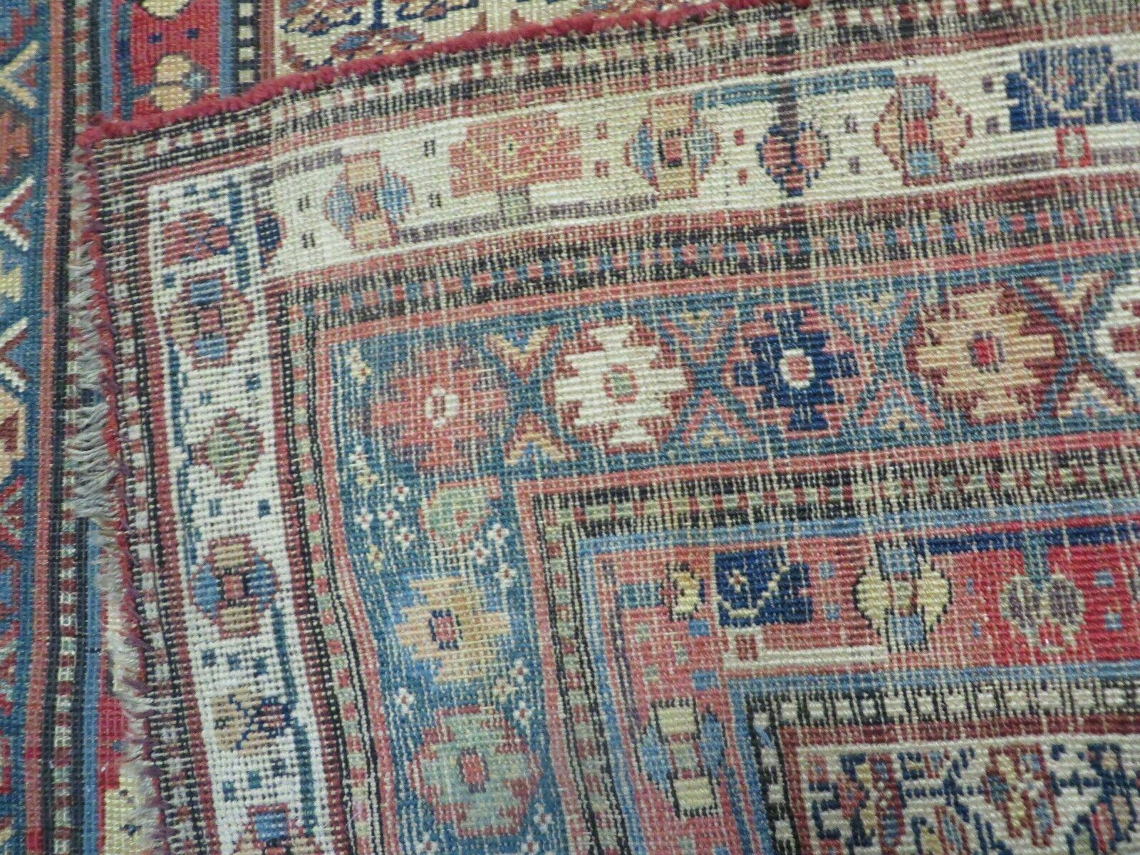 5' X 9' Antique Handmade Caucasian Kuba Wool Rug Veg Dye Runner Nice - Jewel Rugs